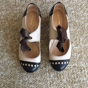 Anthropologie All Black leather oxfords 9